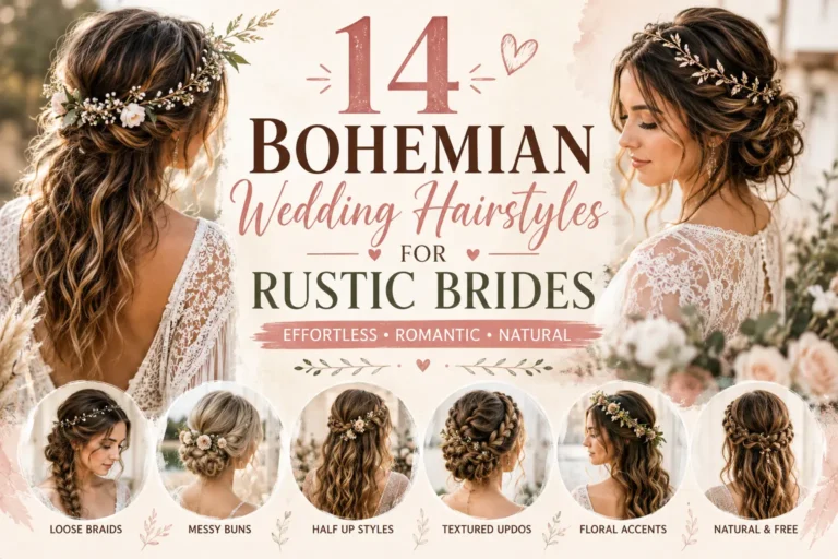 14 Bohemian Wedding Hairstyles for Rustic Brides