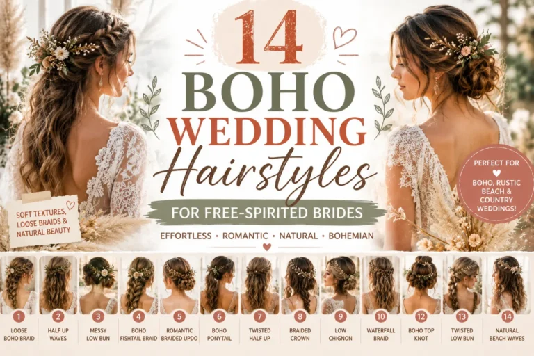 14 Boho Wedding Hairstyles for Free-Spirited Brides