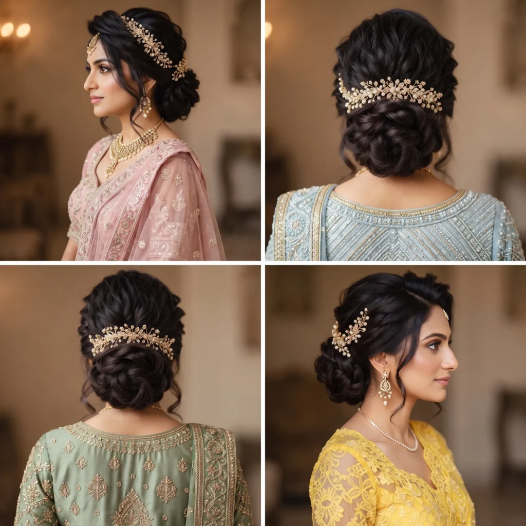16 Bridal Updo Wedding Hairstyles That Look Elegant and Timeless 2 1. Classic Low Bridal Chignon