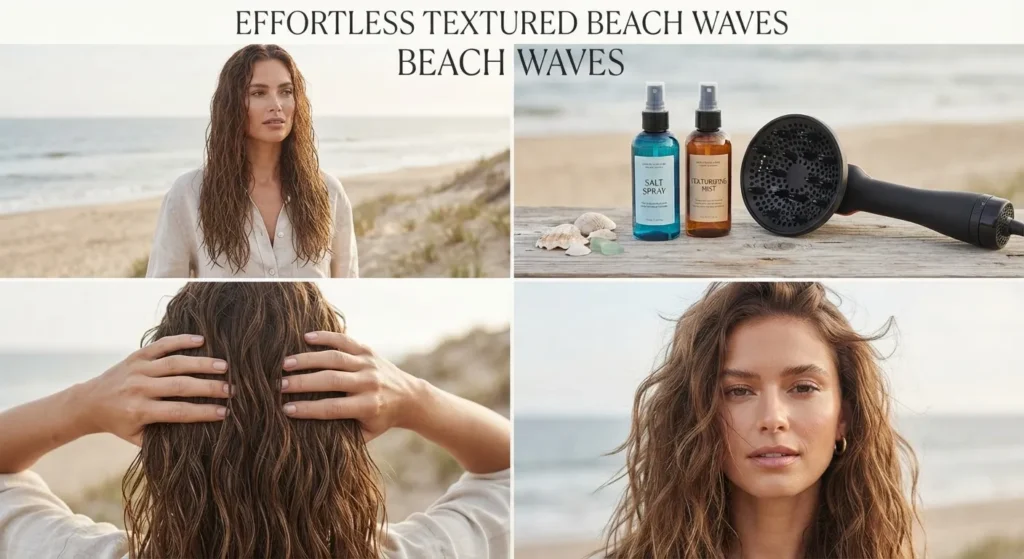 1. Effortless Textured Beach Waves