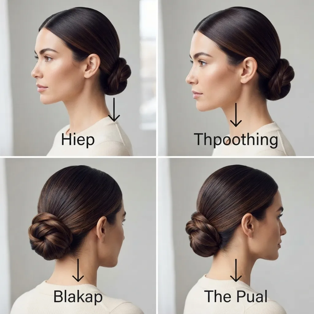 12. Sleek Low Bun With a Side Part
