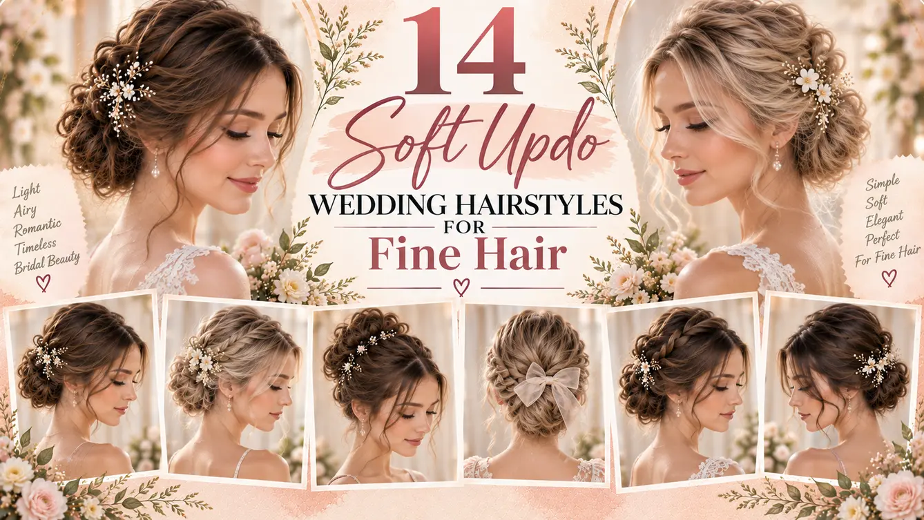14 Soft Updo Wedding Hairstyles For Fine Hair