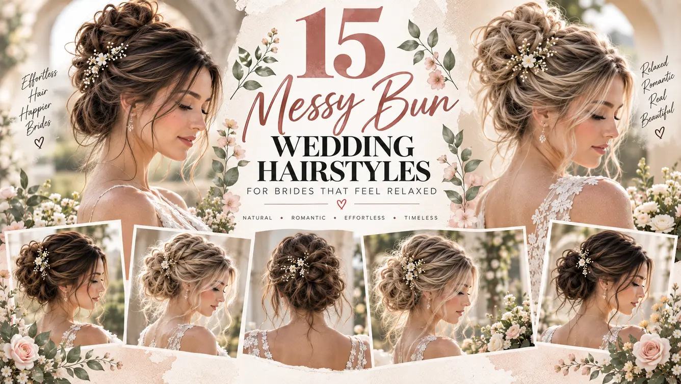 15 Messy Bun Wedding Hairstyles for Brides That Feel Relaxed