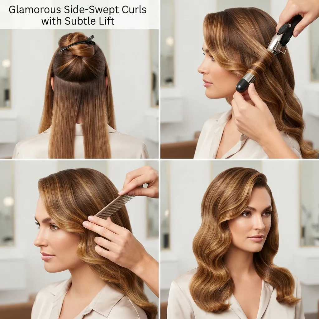18 Elegant Wedding Hairstyles for Brides with Long Hair That Feel Dreamy 16 15. Glamorous Side Swept Curls with Subtle Lift