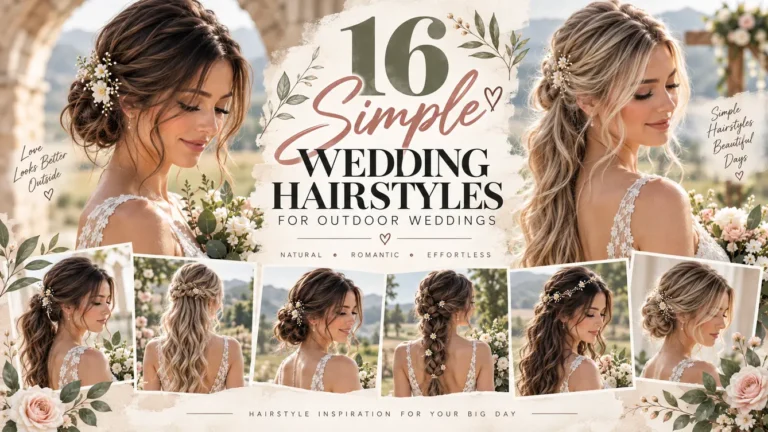 16 Simple Wedding Hairstyles for Outdoor Weddings