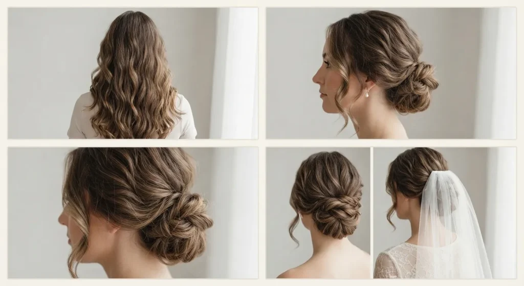 17. Veil Friendly Textured Bun With Height