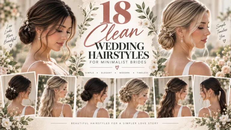 18 Clean Wedding Hairstyles for Minimalist Brides