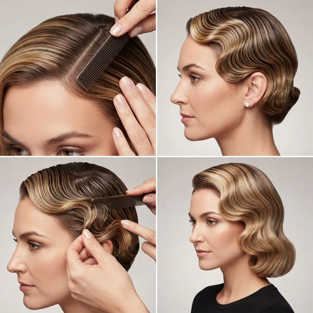 4. Deep Side Part Hollywood Waves