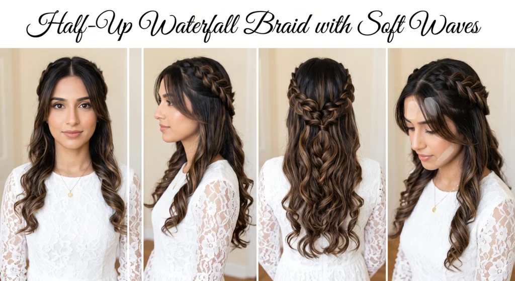 19 Beautiful Wedding Hairstyles for Long Layered Hair That Flow 6 5. Soft Boho Braid with Face Framing Layers