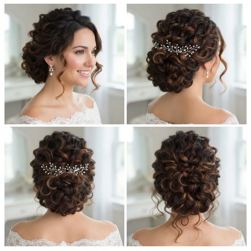 6. Loose Curly Updo for Fine Hair