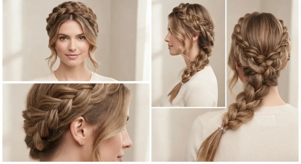 9. Loose Side Braid With Soft Crown Lift